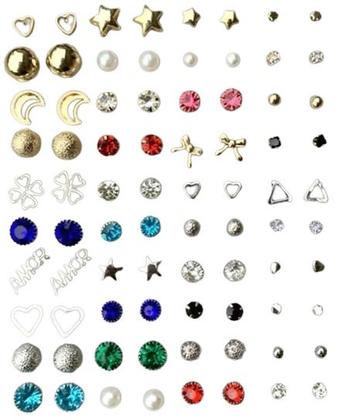 Imagem de Kit Pano e Conjunto 80 Semi Joias Folheadas Ouro18k e Prata