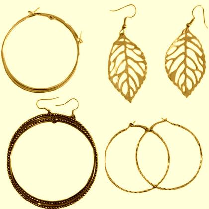 Imagem de Kit Pano e Conjunto 80 Semi Joias Folheadas Ouro18k e Prata