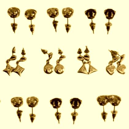 Imagem de Kit Pano e Conjunto 80 Semi Joias Folheadas Ouro18k e Prata