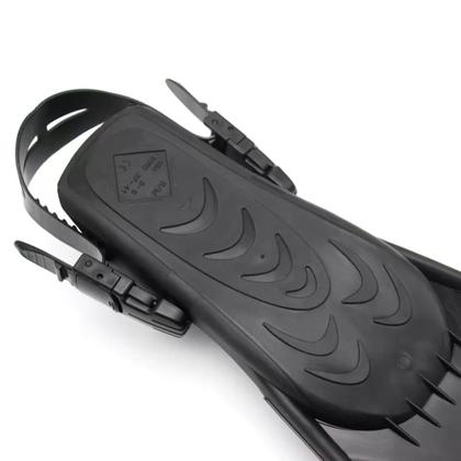 Imagem de Kit Panorâmico Dry + Nadadeira Ajustável Dive Motion Azul/Transp