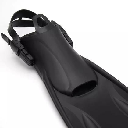 Imagem de Kit Panorâmico Dry + Nadadeira Ajustável Dive Motion Azul/Transp