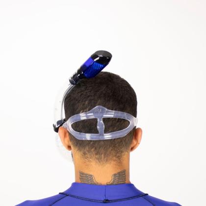 Imagem de Kit Panorâmico Dry + Nadadeira Ajustável Dive Motion Azul/Transp