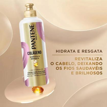 Imagem de Kit Pantene Colágeno Shampoo 300ml + Condicionador 150ml + Creme Para Pentear 240g