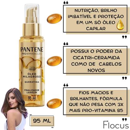 Imagem de Kit Pantene Óleo Milagroso Queratina Mascara Hidratação Nutrição Restauração Total Cronograma Capilar