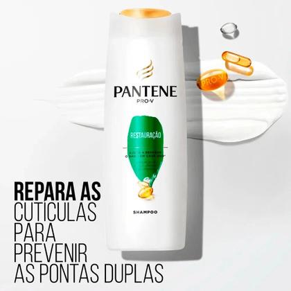Imagem de Kit Pantene Restauração Shampoo + Condicionador + Creme De Pentear + Máscara + Óleo Milagroso Queratina