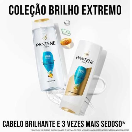 Imagem de Kit Pantene Shampoo 400ml+ Condicionador 175ml Brilho Extremo