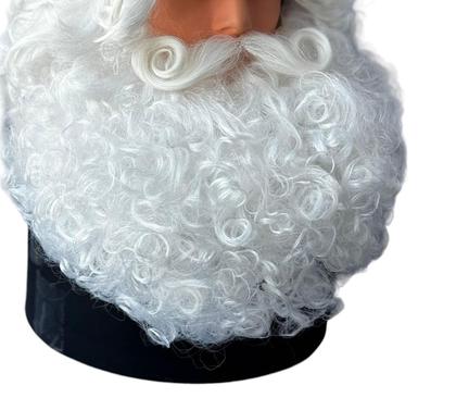 Imagem de Kit Papai Noel Realista Luxo Barba Bigode E Sobrancelha+Cola