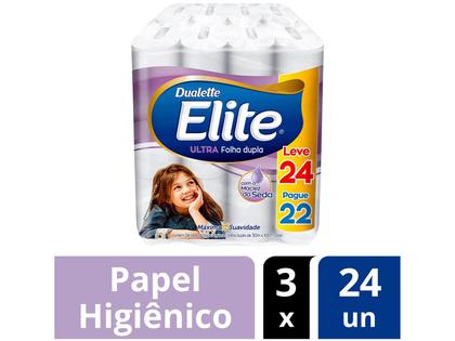 Imagem de Kit Papel Higiênico Folha Dupla Elite Ultra