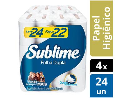 Imagem de Kit Papel Higiênico Folha Dupla Sublime Softys