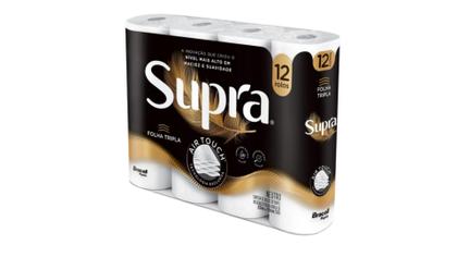 Imagem de Kit Papel Higiênico Folha Tripla Bracell Supra 36 Rolos 20m