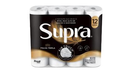 Imagem de Kit Papel Higiênico Folha Tripla Bracell Supra 36 Rolos 20m