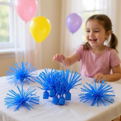 Imagem de Kit Papel Seda Azul para Embalar Bala De Coco 280 Unidades