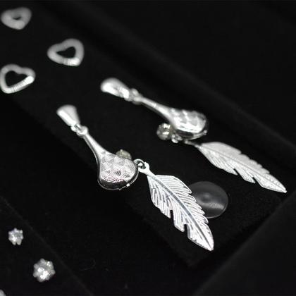 Imagem de Kit Papillon Semi Jóias 30 pçs Folheadas Prata 925 Atacado Colar Brinco Anel Pulseira