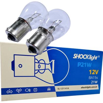 Imagem de Kit par 2 lâmpadas 1 polo 1141 12v 21w halogena 12 volts ba15s para lanterna seta pisca