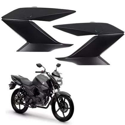 Imagem de Kit Par Aba Tanque Fosco Ys Fazer 150 Preto Fosco 2022 2023
