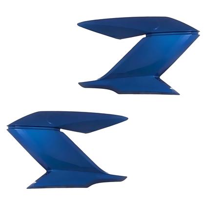 Imagem de Kit Par Aba Tanque Guia Ar Ys Fazer 150 Azul Metálico 2014 2015