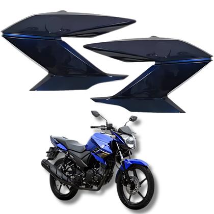 Imagem de Kit Par Aba Tanque Guia de Ar Ys Fazer 150 Azul Metálico 2020 2021
