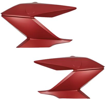 Imagem de Kit Par Aba Tanque Guia de Ar Ys Fazer 150 Vermelho Fosco 2022