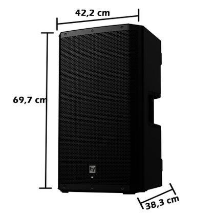 kit Par Caixa de Som de Electro Voice Ativa ZLX-15P-G2 1000w 15