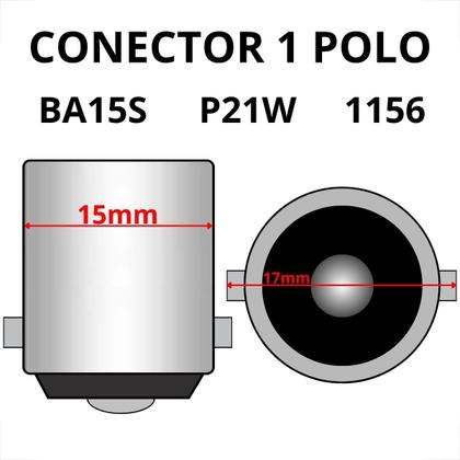 Imagem de Kit par de lâmpadas 1 polo para seta pisca halogena ambar laranja 1141 12v 21w ba15s