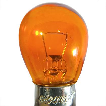 Imagem de Kit par de lâmpadas 1 polo para seta pisca halogena ambar laranja 1141 12v 21w ba15s