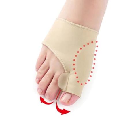 Imagem de Kit par de meias protetor ortopédicos corretor de joanetes com separador de dedos