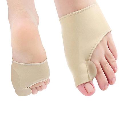 Imagem de Kit par de meias protetor ortopédicos corretor de joanetes com separador de dedos
