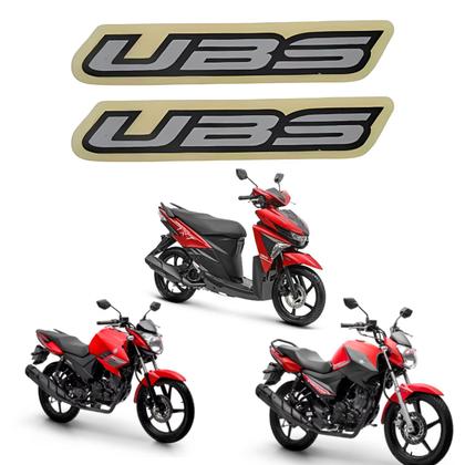 Imagem de Kit Par Emblema Adesivo Original Yamaha Ubs Para Paralamas