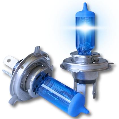 Imagem de Kit par lâmpadas super branca conector h4 8500k shocklight + par leds pingo conector t10 universal