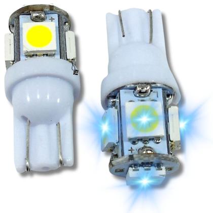 Imagem de Kit par lâmpadas super branca conector h4 8500k shocklight + par leds pingo conector t10 universal