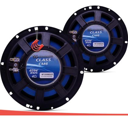 Imagem de Kit Par Quadriaxial 6 polegadas 130w Hurricane Class CM6 Falante Medio Boca Porta