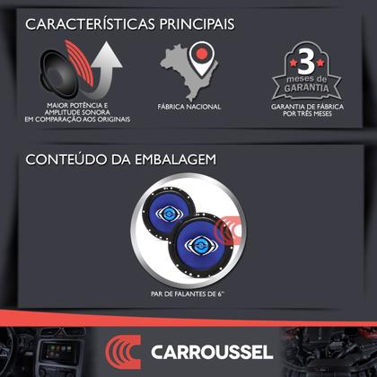Imagem de Kit Par Quadriaxial 6 polegadas 130w Hurricane Class CM6 Falante Medio Boca Porta