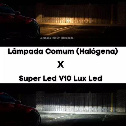 Imagem de Kit Par Super Led Lumens 6500K 12V 24V 9006 Farol Automotivo