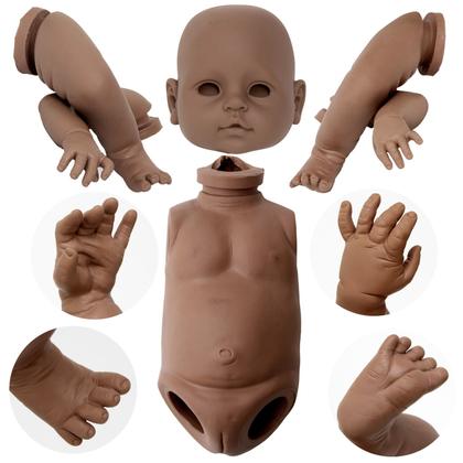 Imagem de Kit Para Arte Reborn Molde Diva Torso de Silicone + Olhos