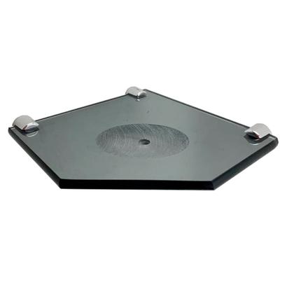 Imagem de Kit Para Banheiro Luxo Premium Alumínio  Sextavado Vidro Fumê