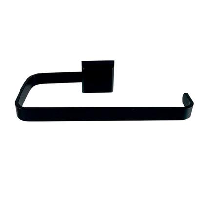 Imagem de Kit Para Banheiro Luxo Premium Preto Modelado Vidro Incolor