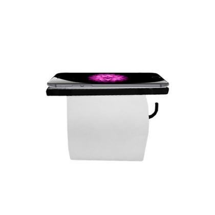 Imagem de Kit Para Banheiro Platinum Luxo Premium Preto Vidro Sext Fumê