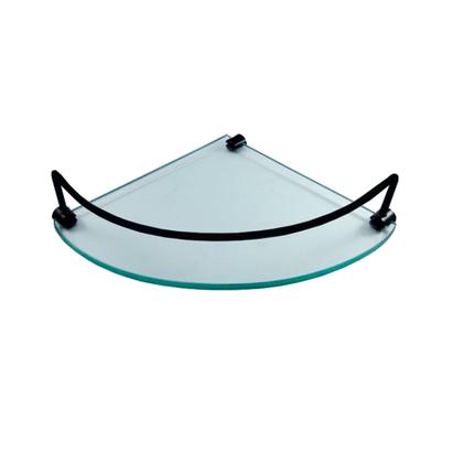 Imagem de Kit Para Banheiro Platinum Luxo Preto Vidro Modelado Incolor