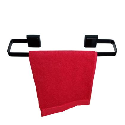 Imagem de Kit Para Banheiro Platinum Luxo Preto Vidro Sextavado Fumê