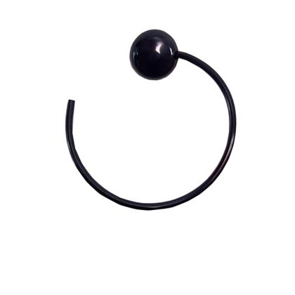 Imagem de Kit Para Banheiro Topázio Luxo Preto Vidro Modelado Fumê