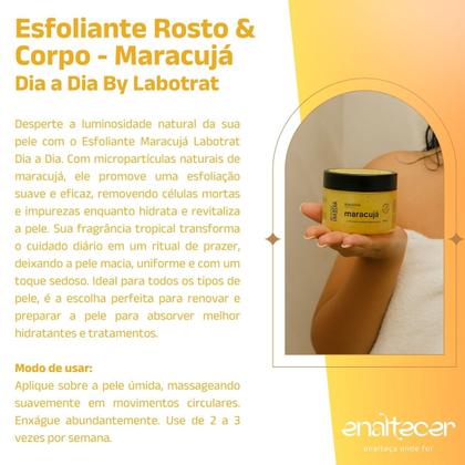 Imagem de Kit Para Banho SPA Sabonete Liquido e Esfoliante Maracuja Dia a Dia Labotrat Verão Refrescante