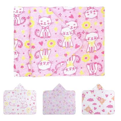 Imagem de Kit para Bebê 3 Toalhas de Banho com Capuz Estampadas