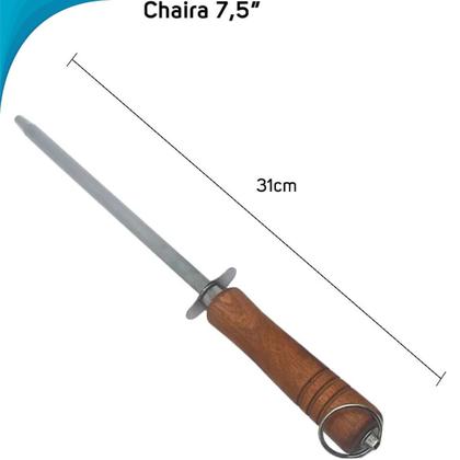 Imagem de Kit Para Churrasco 4 Peças Com Faca Espeto E Garfo Inox