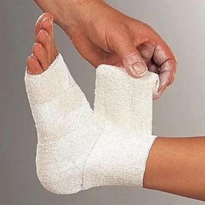 Imagem de Kit Para Diabéticos Feridas Perna Bota Unna + Óleo Dermatrol