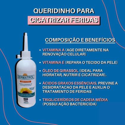 Imagem de Kit Para Diabéticos Feridas Perna Bota Unna + Óleo Dermatrol