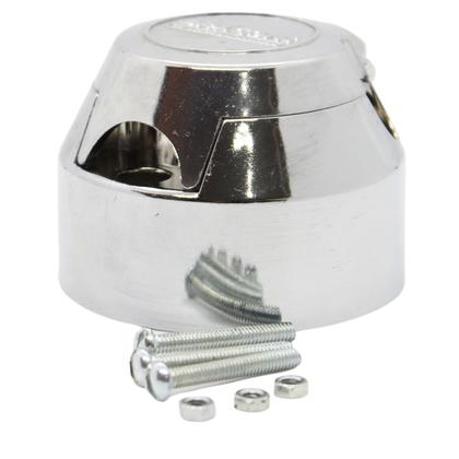 Imagem de Kit para Engate Bola 50mm Capa 80mm Inox + Tomada sem Fio