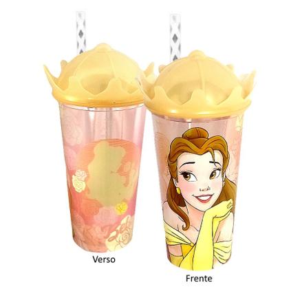 Imagem de Kit para Festa com 5 Copos Coroa Lembrança Decoração Mesa Bela e a Fera Disney