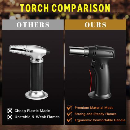 Imagem de Kit para fumantes de coquetel Yecuip Whisky com tocha e 8 lascas de madeira