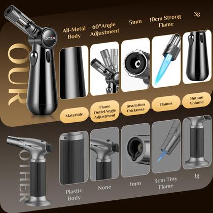 Imagem de Kit para Fumar Coquetéis Tomzio com Lanterna e 6 Sabores de Lascas de Madeira