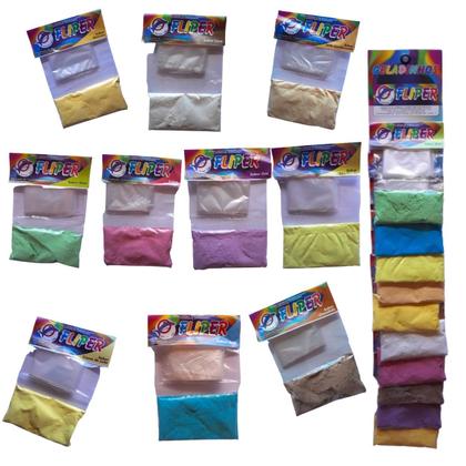 Imagem de Kit para geladinho cremoso fliper 01 cartela com 10 sabores